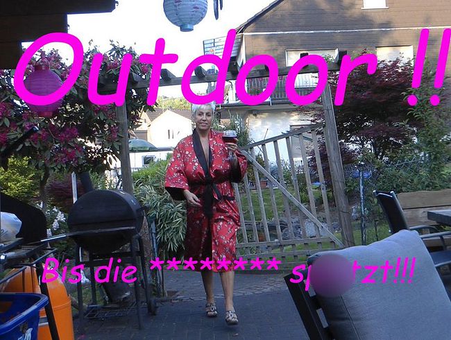 Outdoor!!! Bis die Schlotze spri**t!!!